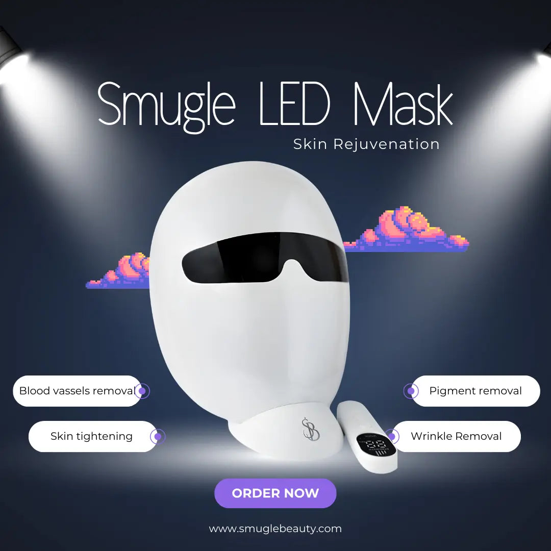 Smugle LED Face Mask - Photon Light Facial Skin Beauty